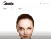 Tablet Screenshot of bellaface.com.au